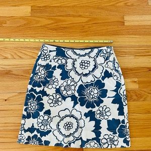 Boden Blue & White Skirt
